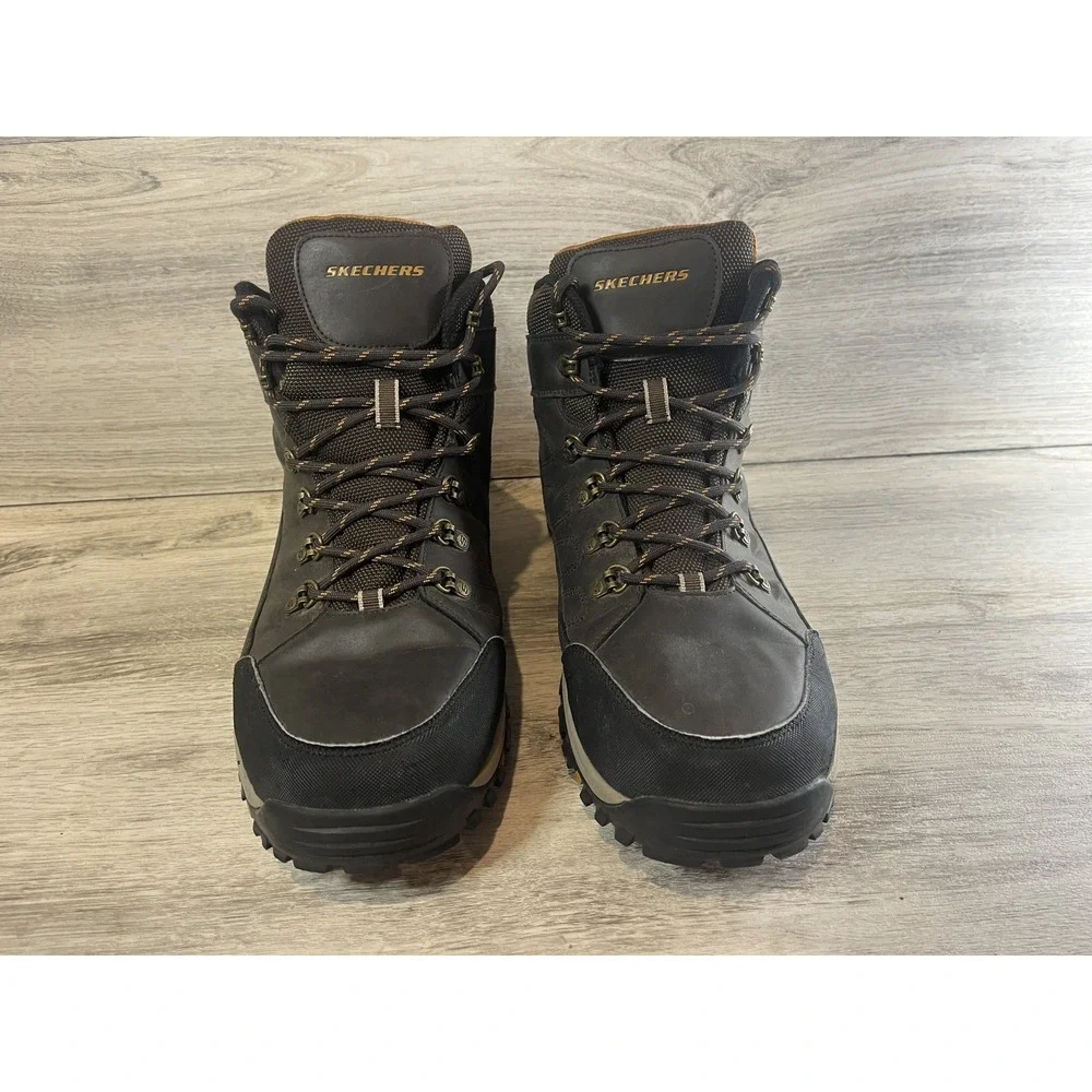 Skechers Relment Daggett Hiking Boots Mens 13 Brown‎ Waterproof SN 204642WW